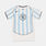 T-shirt Nike Total 90 ragazzi, bianco/azzurro