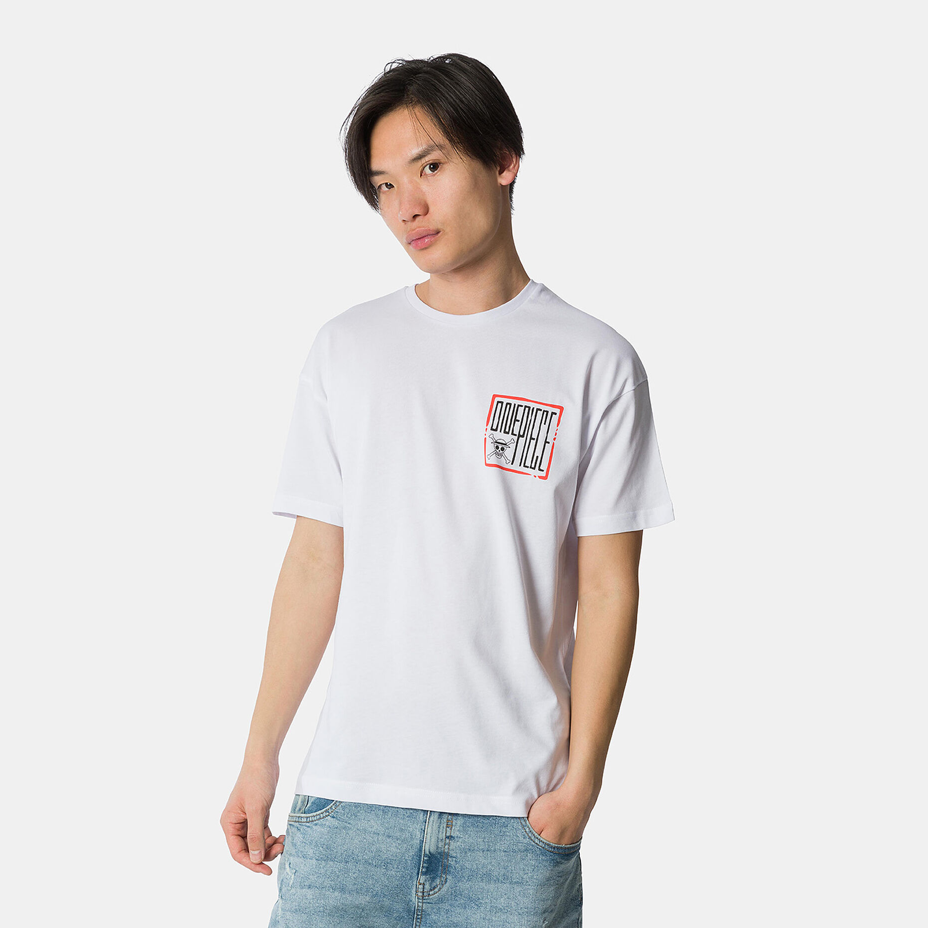 T-shirt Speedy Tee One Piece, nero/rosa/bianco