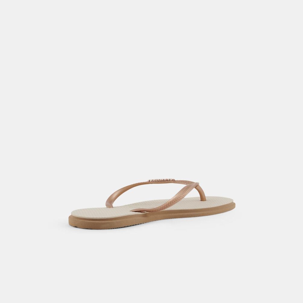 Havaianas Slim Point, beige/oro