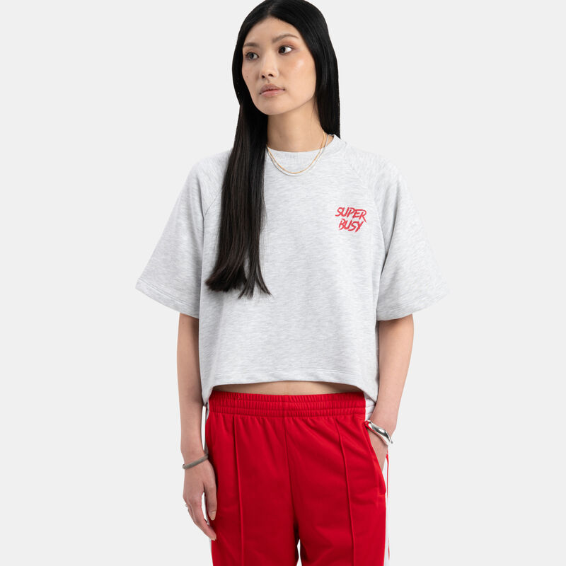 Felpa a maniche corte VRL Super Busy Pack, grigio/rosso