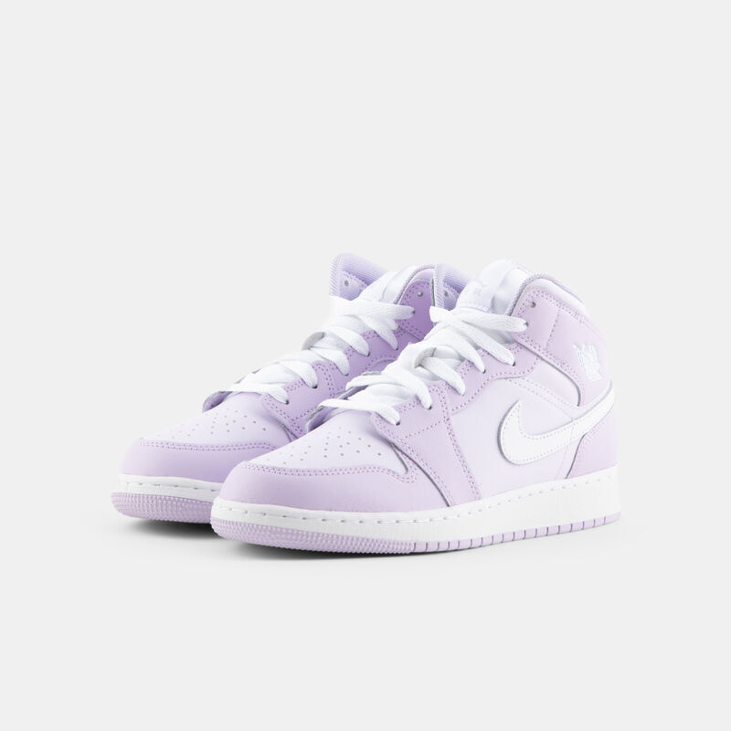 Air Jordan 1 Mid Violet Mist Barely Grape (GS), viola/bianco
