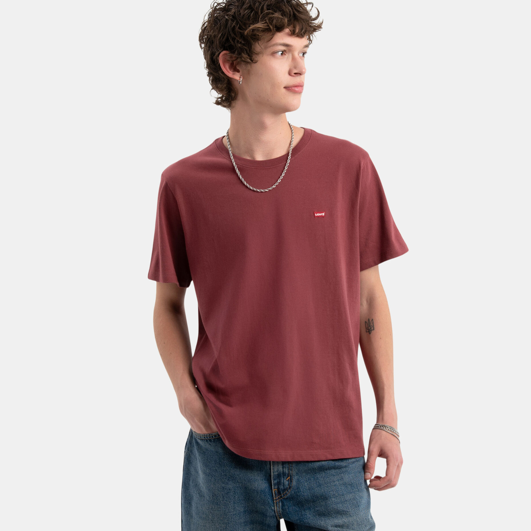 T-shirt Levi's Original Housemark, bordeaux