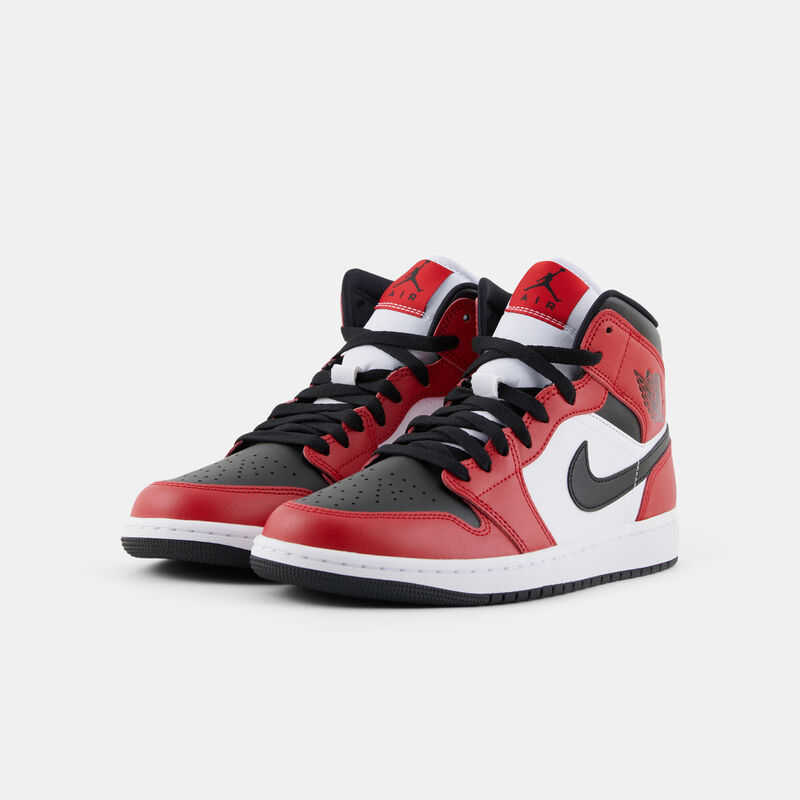 Air Jordan 1 Mid Chicago Toe, rosso/nero/bianco