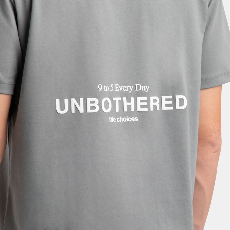 T-shirt VRL Lettering, grigio/bianco