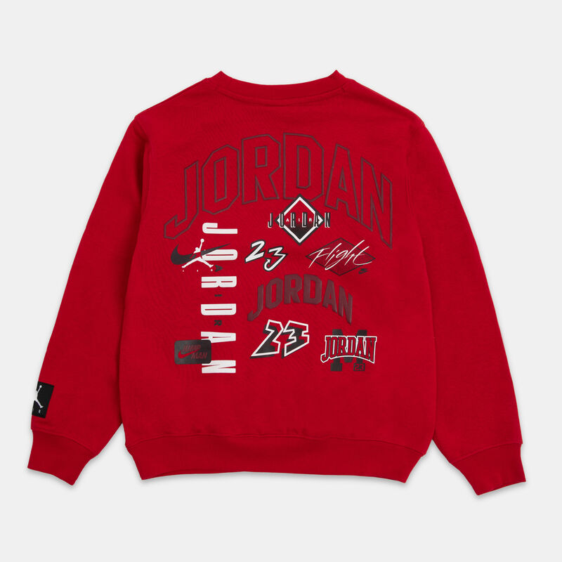 Felpa Jordan MJ Dynasty ragazzi, rosso/nero/bianco