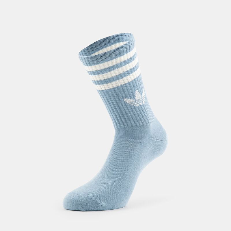 Calzini adidas 3 Stripes (3 paia), bianco/azzurro/blu