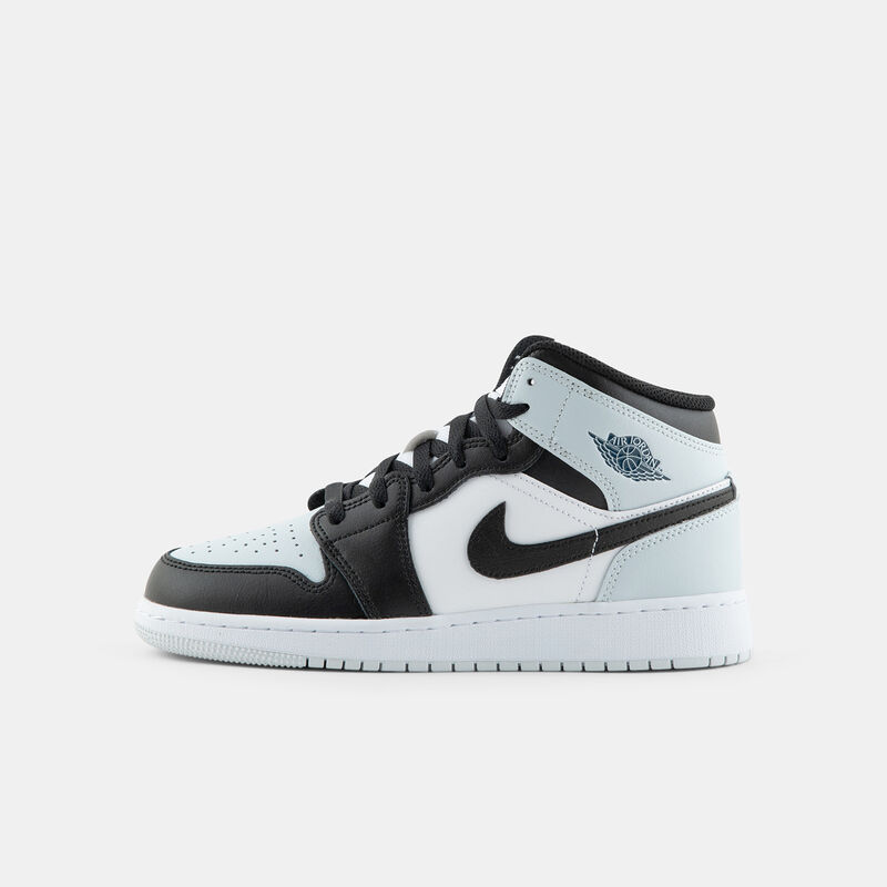 Air Jordan 1 Mid Black Aura Squadron Blue (GS), azzurro/nero/bianco