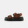 Dr. Martens Zebzag Nubuck Platform, marrone/nero