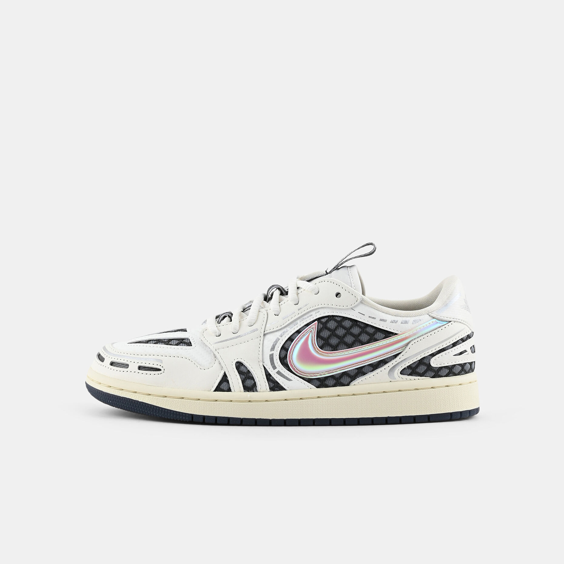 Air Jordan 1 MM Low V3, beige/grigio/argento