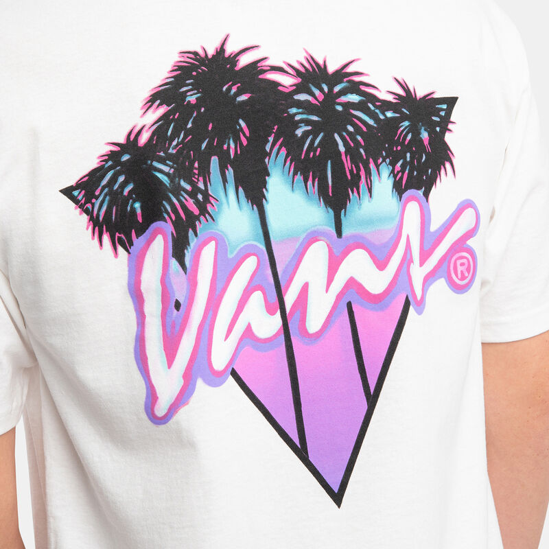 T-shirt Vans Palm Drive, bianco/viola/nero