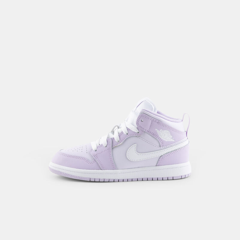 Air Jordan 1 Mid Violet Mist Barely Grape (PS), viola/bianco
