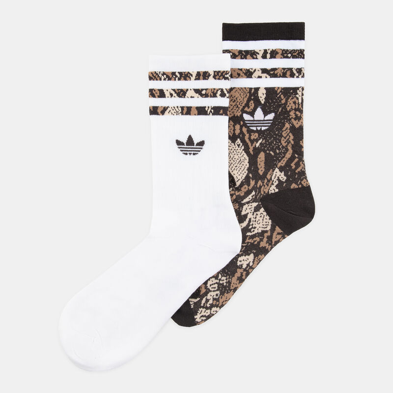 Calzini adidas Snake Graphic (2 paia), bianco/nero/animalier