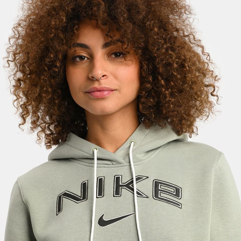 Felpa Nike Phoenix Fleece, verde/bianco