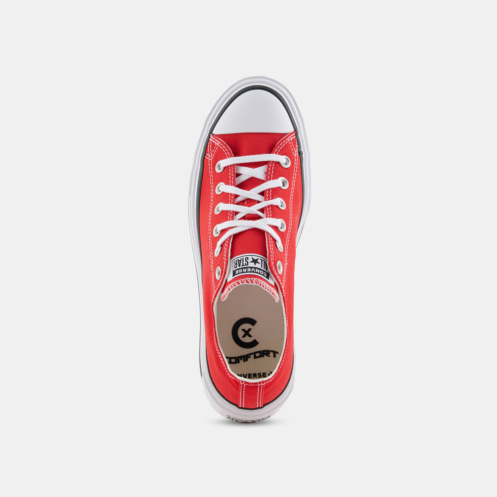 Converse Chuck Taylor All Star Lift Double Stack Platform, rosso/bianco