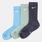 Calzini Nike Everyday Elevated (3 paia), azzurro/verde/blu