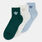 Calzini adidas Mid Crew (3 paia), verde/bianco/azzurro