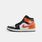 Air Jordan 1 Mid Black Toe Starfish, arancione/bianco/nero
