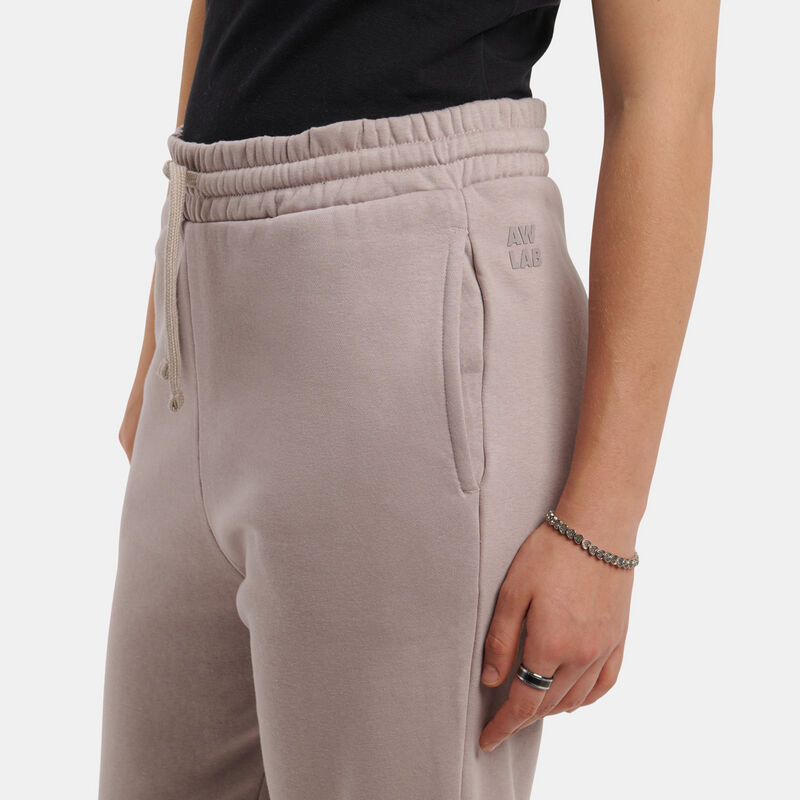 Pantaloni Speedy Fleece AW LAB Small Logo, rosa