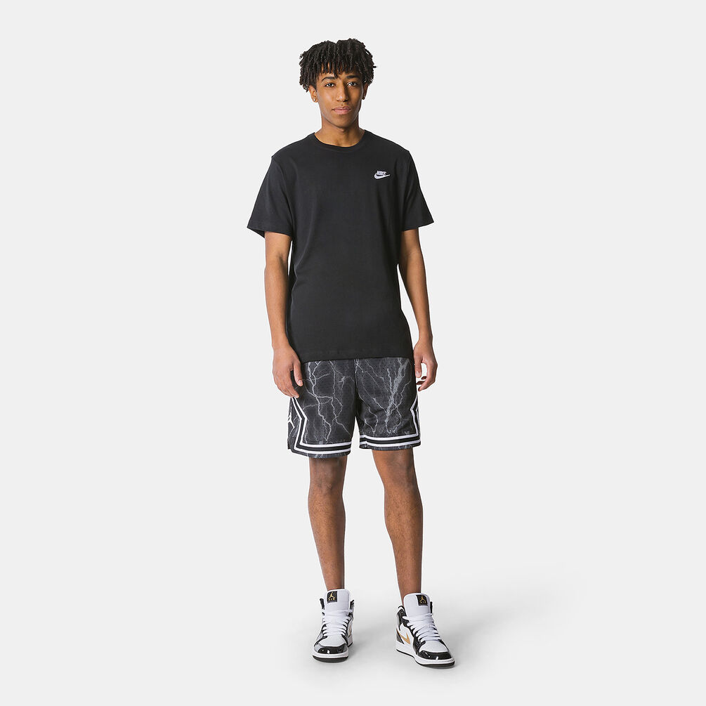 T-shirt Nike Sportswear Club, nero/bianco