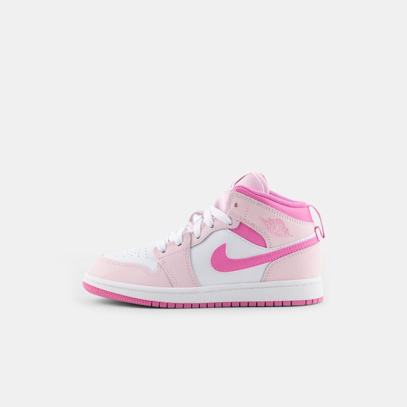 Air Jordan 1 Mid (PS), rosa/bianco/fucsia
