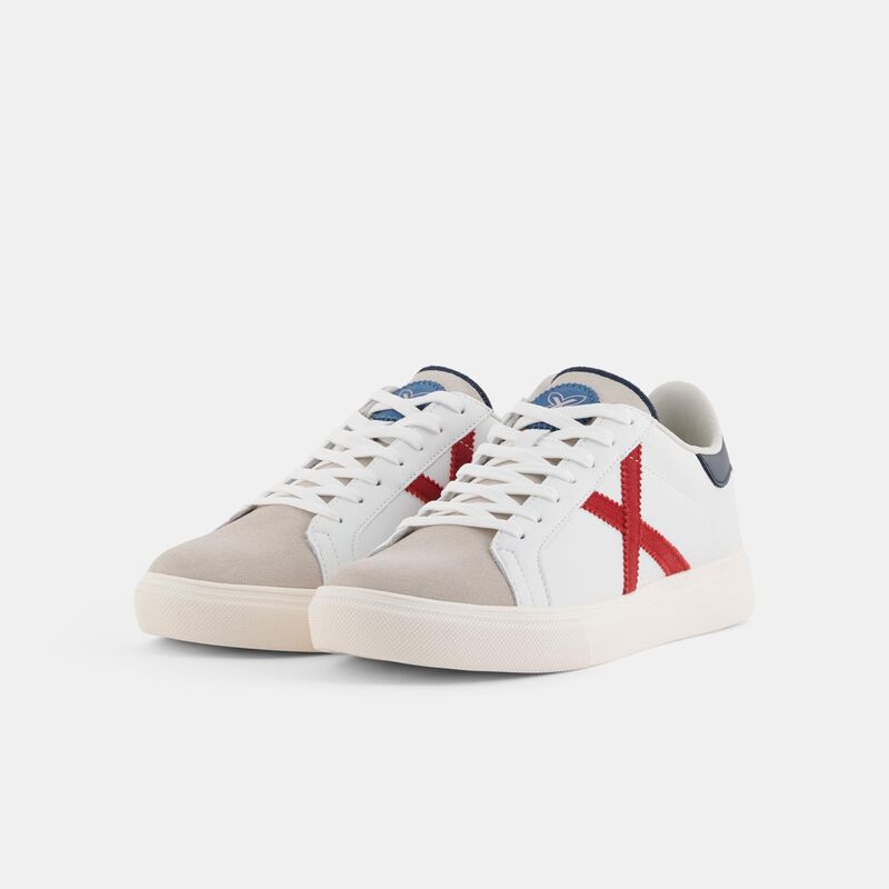 Munich Rete, bianco/blu/rosso