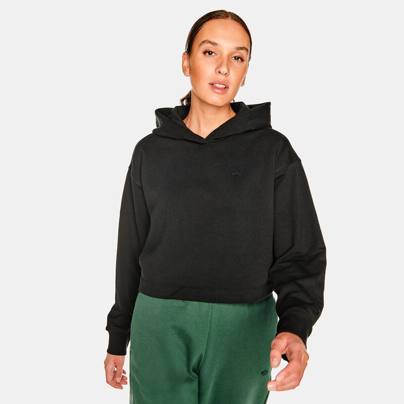 Felpa adidas adicolor Contempo Crop, Nero