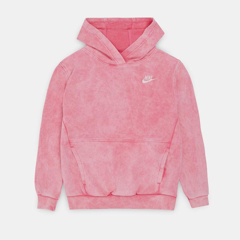 Felpa Nike Sportswear Club Wash ragazzi, rosa/bianco