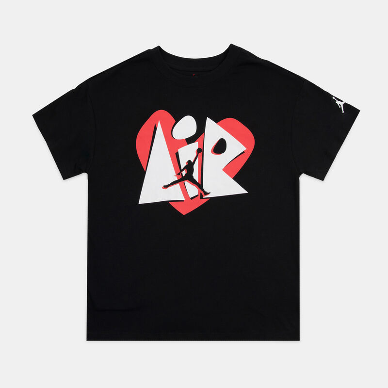 T-shirt Jordan Love Air ragazzi, nero/bianco/rosso