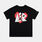 T-shirt Jordan Love Air ragazzi, nero/bianco/rosso