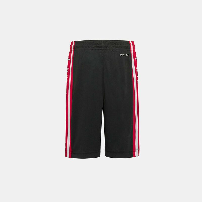 Short Jordan HBR ragazzi, nero/rosso
