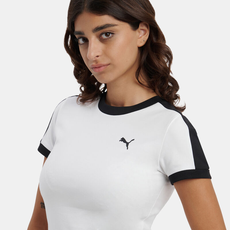 T-Shirt Puma T7 Slim, bianco