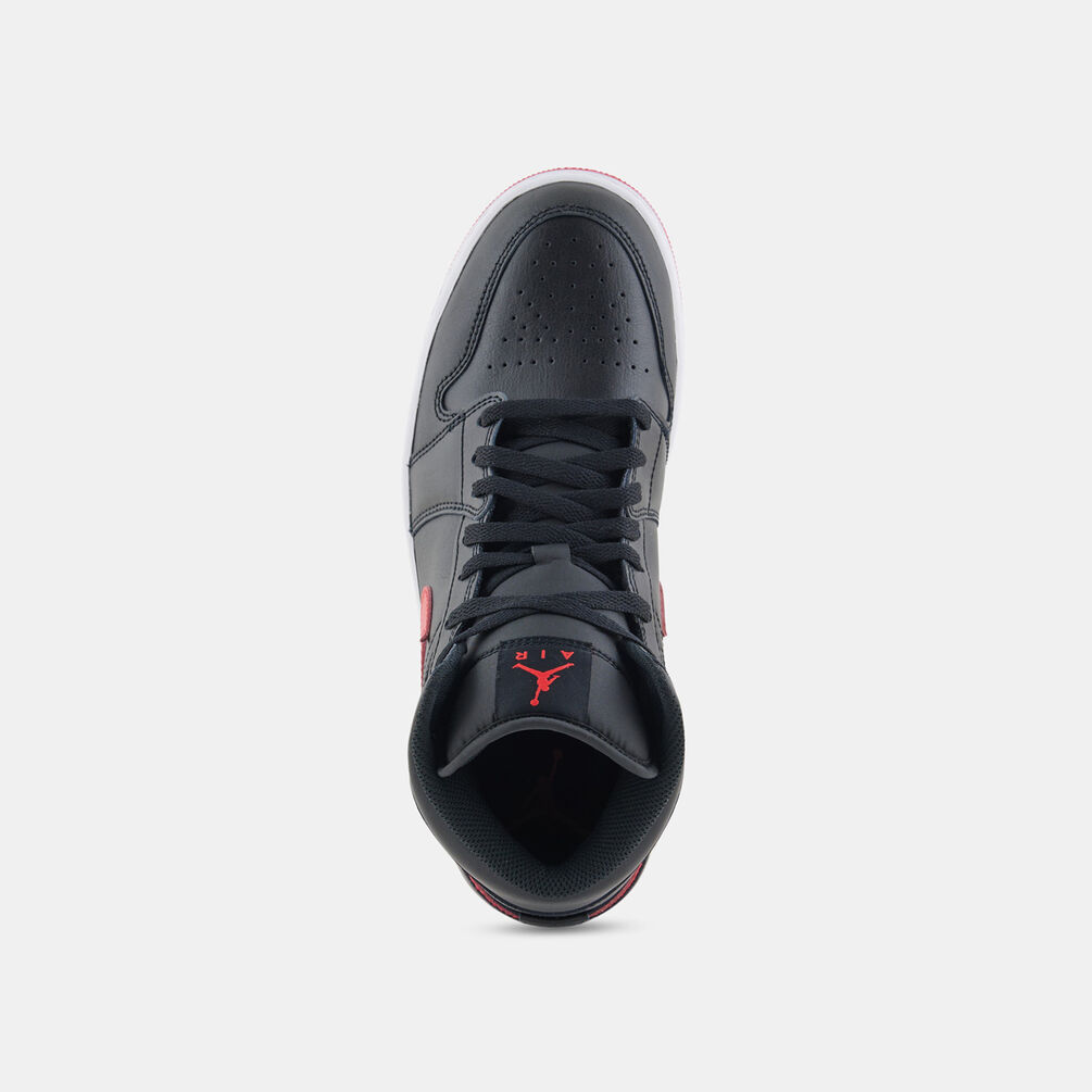 Air Jordan 1 Mid Black University Red, nero/rosso