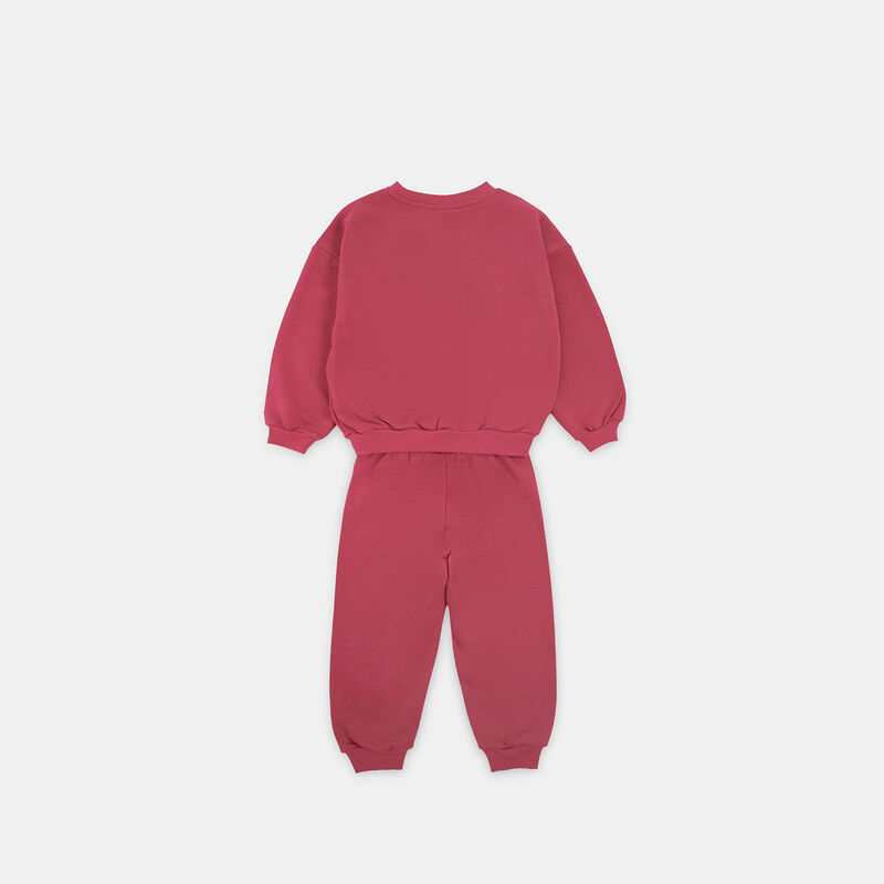 Completo Nike Essential Fleece bambini, rosa/bianco