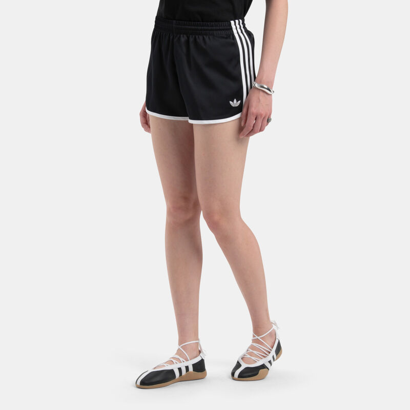 Short adidas Sprinter 3-Stripes, nero/bianco