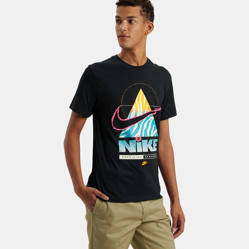 T-shirt Nike Sportswear, nero/multicolor