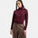 Felpa con zip adidas Firebird Lacett, bordeaux