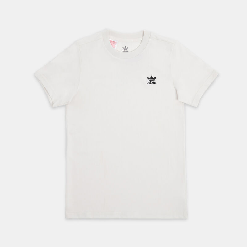 T-shirt adidas Trefoil Essentials ragazzi, bianco/nero