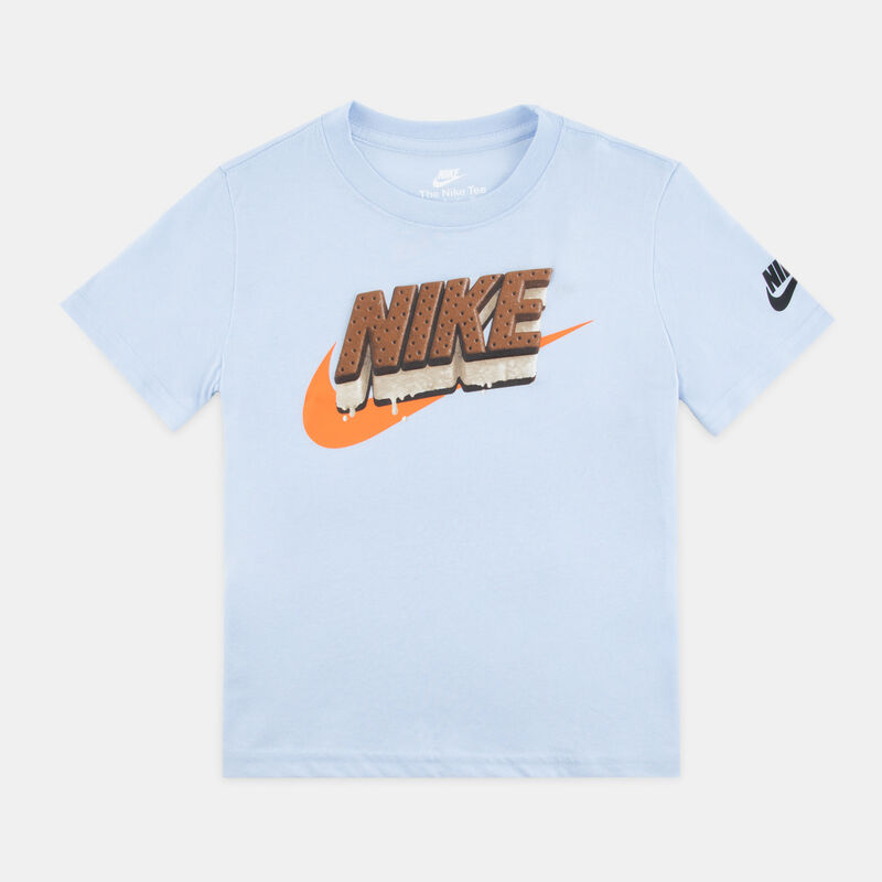 T-shirt Nike Ice Cream Sandwich bambini, azzurro/marrone/arancione