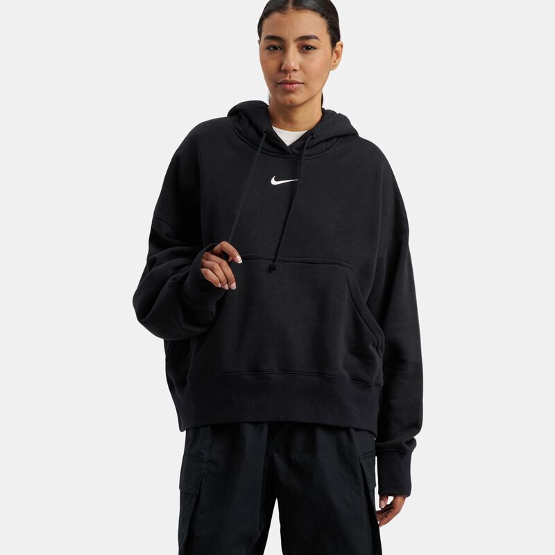 Felpa Nike Sportswear Phoenix Fleece, nero/bianco