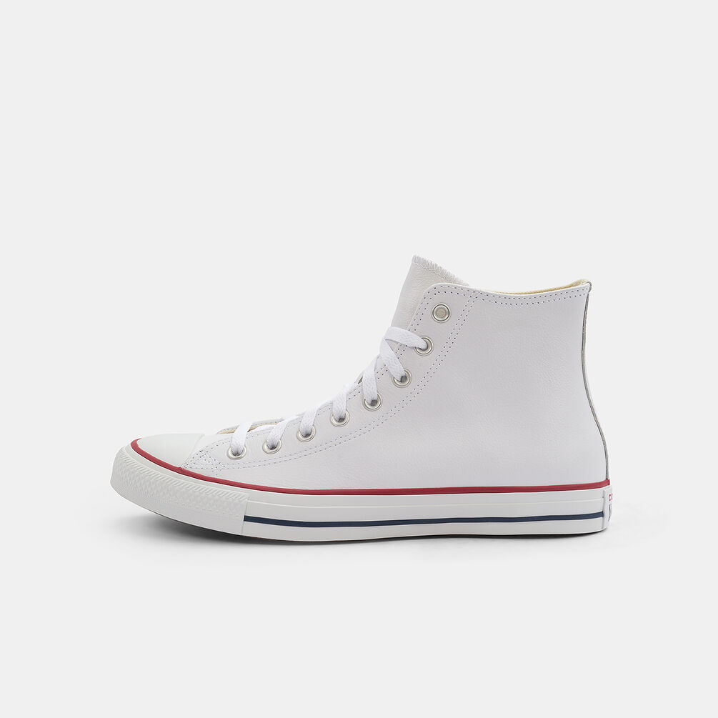 Converse Chuck Taylor All Star Leather Hi, bianco/rosso/blu