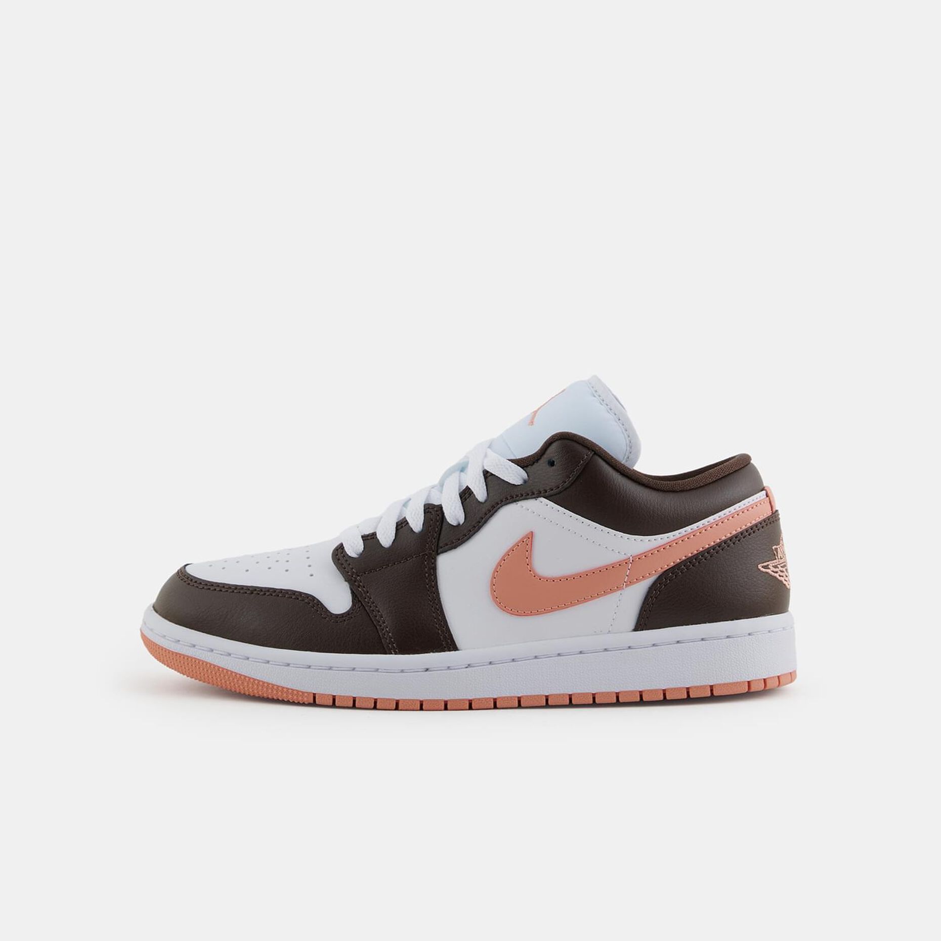 Air Jordan 1 Low White Madder Root Baroque (W), marrone/rosa