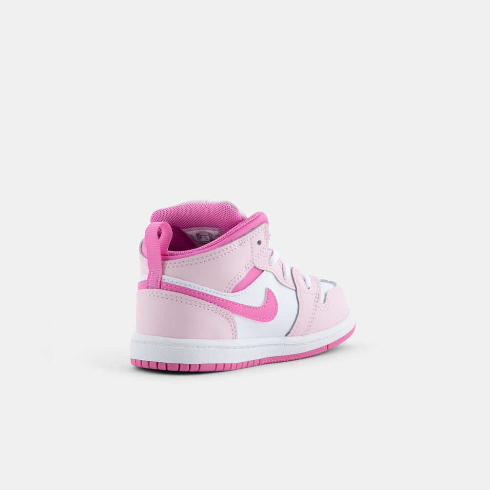 Air Jordan 1 Mid Pearl Pink (TD), rosa/fucsia/bianco