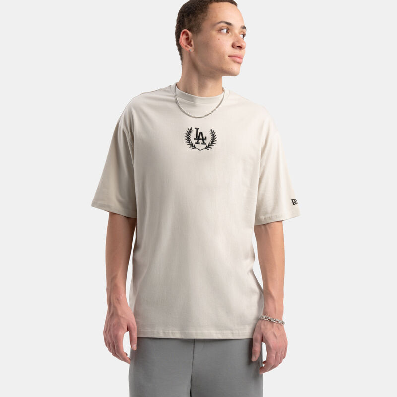 T-shirt New Era LA Dodgers MLB Casual SMU, beige/nero