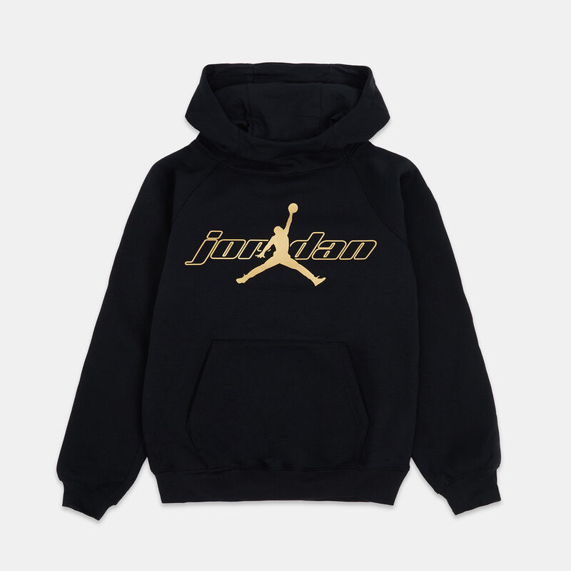 Felpa Jordan Mountainside ragazzi, nero/grigio/oro