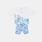 Completo Nike Floreal bambini, azzurro/bianco