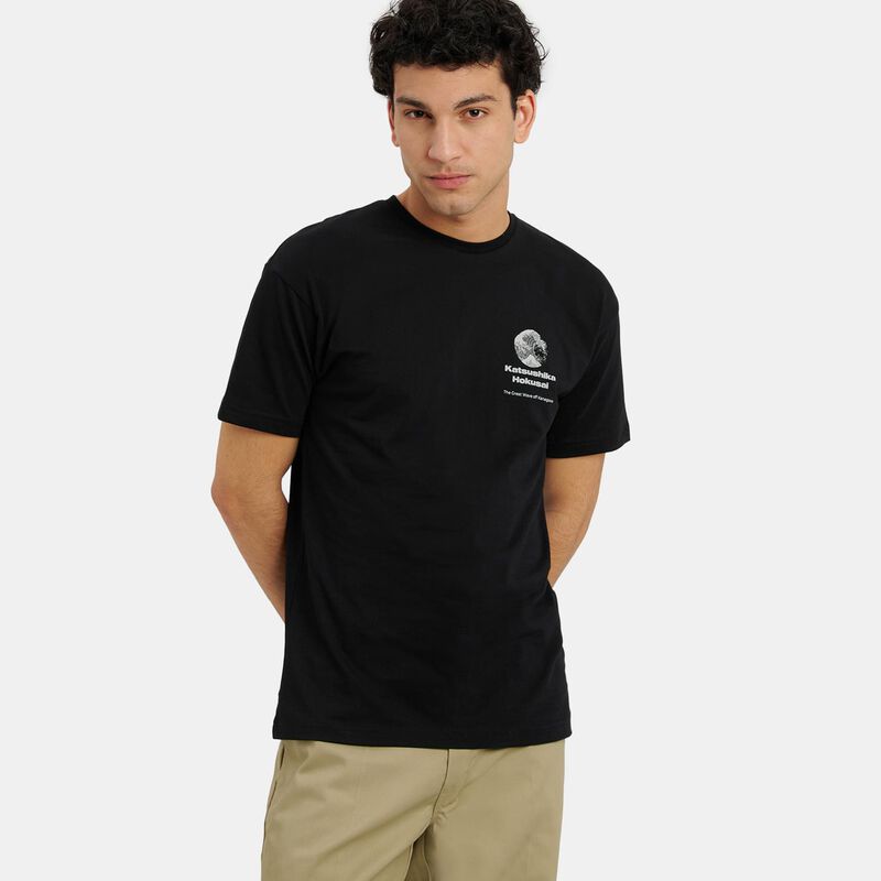 T-shirt Speedy Tee Hokusai, nero/grigio/bianco