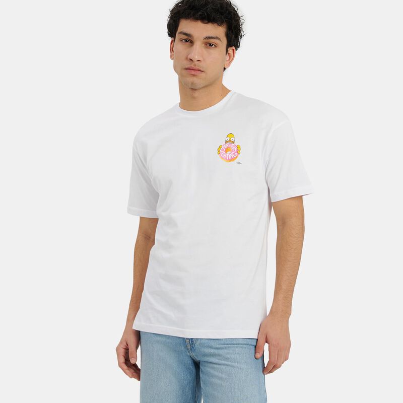 T-shirt Speedy Tee The Simpsons, bianco/giallo/rosa