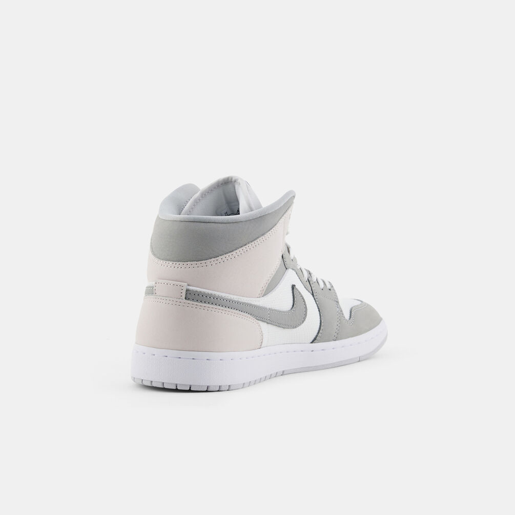 Air Jordan 1 Mid SE White Phantom Sail Light Smoke Grey, grigio/bianco