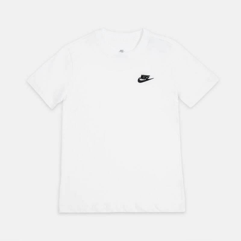 T-shirt Nike Sportswear Club ragazzi, bianco/nero