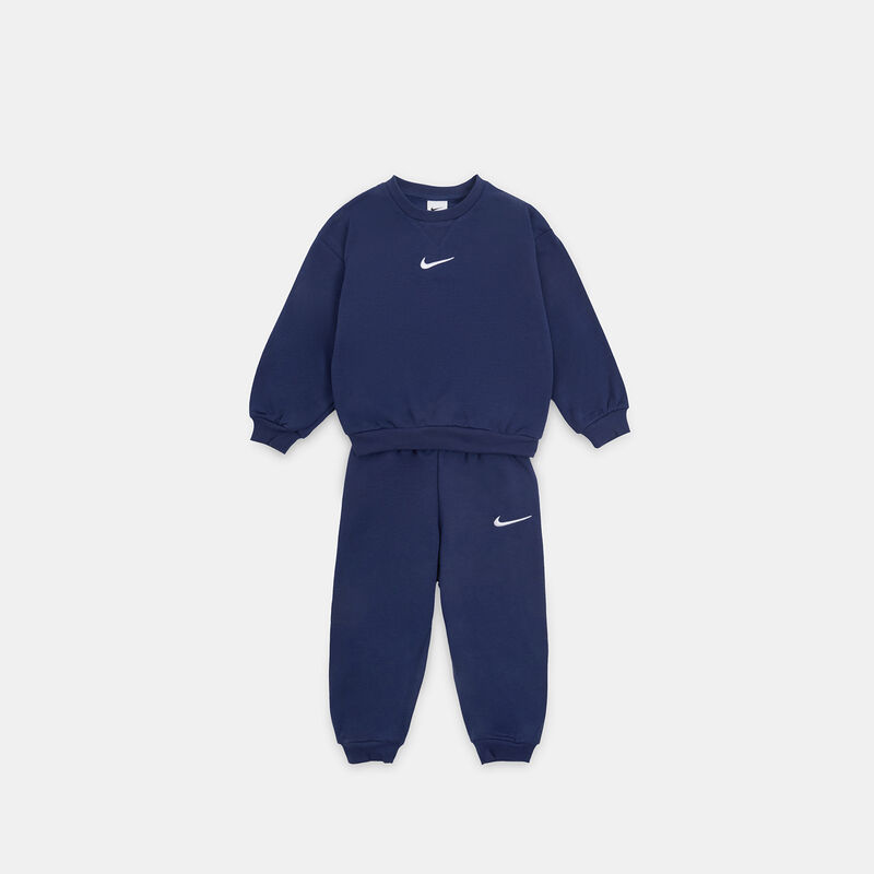 Completo Nike Essential Fleece bambini, blu/bianco